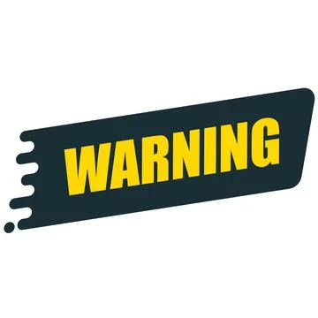 Warning, expression pop art. Comic speech bubble. Stock Illustration