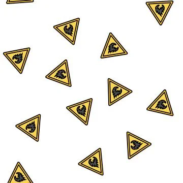 Warning fire vector seamless pattern Stockillustratie
