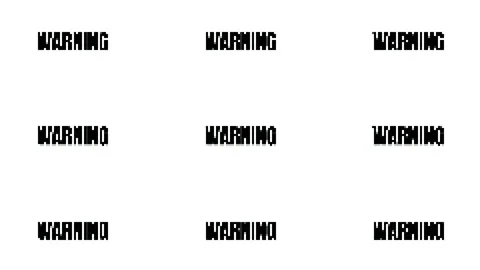 Warning glitch Stock Footage 171610775