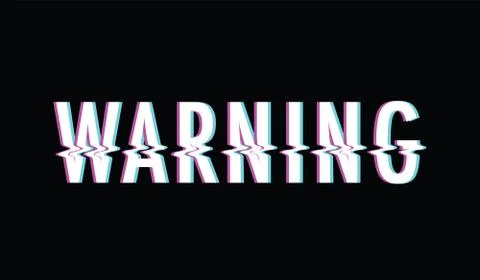 Warning glitch text Stock-Illustration