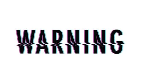 Warning glitch text Stock-Illustration