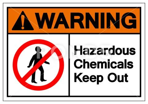 Warning Hazardous Chemicals Keep Out Symbol Sign, Vector Illustration, Isolat Stock Illustration