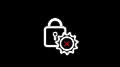 Warning icon indicating low engine oil level on vehicle dashboard animation.. Stock Footage 334218423