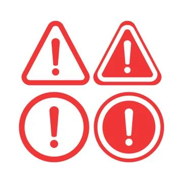 Warning Icon Vector. The attention icon. Danger symbol. Alert icon Stock Illustration