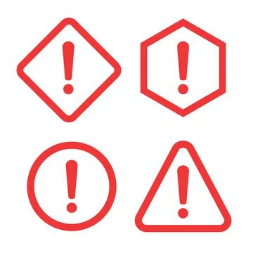 Warning Icon Vector. The attention icon. Danger symbol. Alert icon Stock Illustration