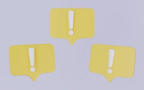 Warning icon, watch out, be careful or exclamation mark symbol concept Stock Illustration
