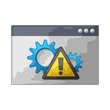 Warning illustration 库存插图