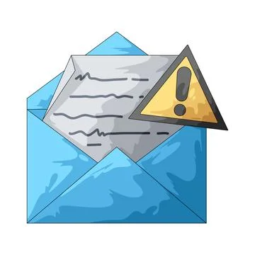 Warning Letter illustration Stock-Illustration