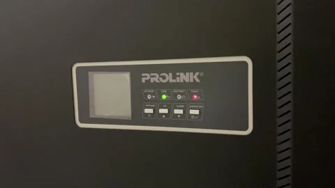 Warning light flash on the prolink supply unit Video stock 232378407