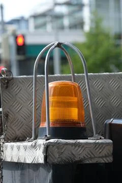 A warning light lamp Stock Photos