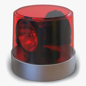 Warning Light Red 3D Model