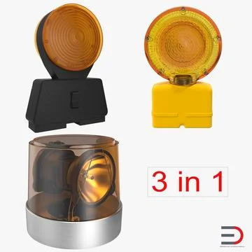 Warning Lights Collection 2 3D Model