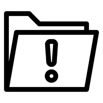 Warning line icon vector illustration isolated on white background Stock Illustration