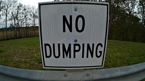 Warning: No Dumping Zone Stock Photos