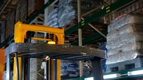 Warning Orange Light on machine in factory Stock Footage 101022164