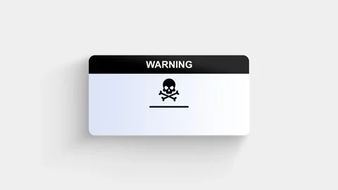 Warning Panel Notification UI Element Animation Vídeos de archivo 347313461
