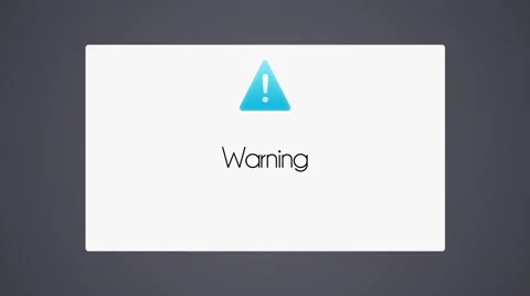 Warning - pay attention Stock Footage 40730571