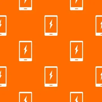 Warning phone pattern seamless 스톡 일러스트