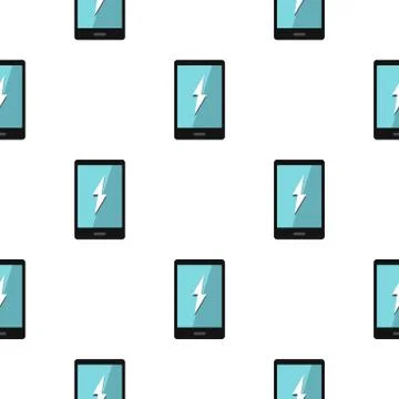 Warning phone pattern seamless 库存插图