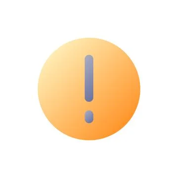 Warning pixel perfect flat gradient color ui icon イラスト素材