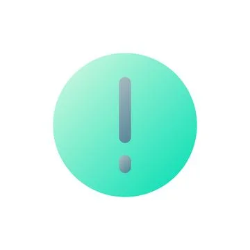 Warning pixel perfect flat gradient two-color ui icon 스톡 일러스트