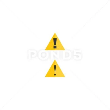 Warning, Prohibition, Exclamation mark beware icon logo template ...