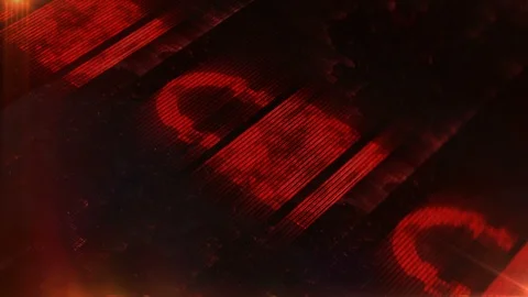 Warning, red code, abstract hacking background, security breach, password theft Stock Footage 105176660