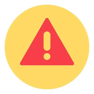 Warning Red Triangle With Exclamation Mark Danger Stock Illustration
