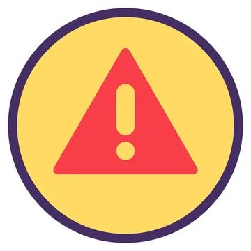 Warning Red Triangle With Exclamation Mark Danger Stock Illustration