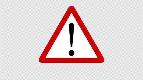 Warning road sign. Stock Footage 164137502