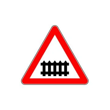 Warning road sign Illustrazione stock