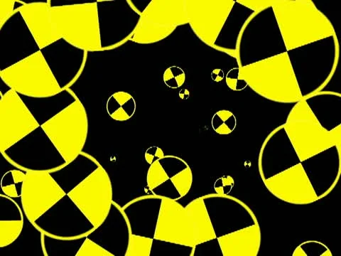 Warning rotate Particles Stock Footage 22153723