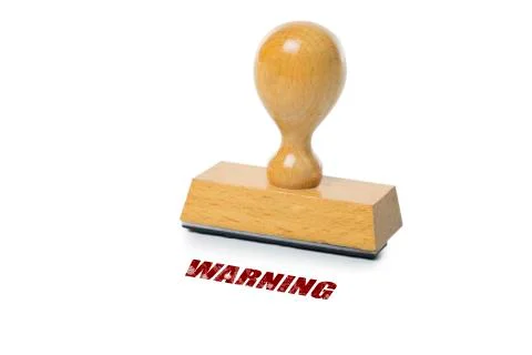 Warning Rubber Stamp Stock Photos