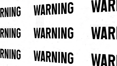 Warning scroll over glitch background Stock Footage 293789351