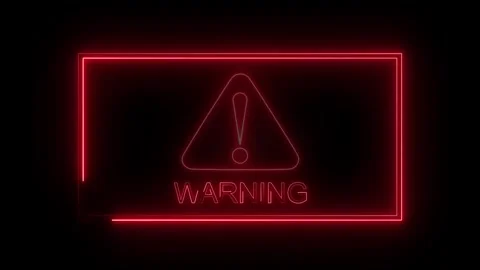 Warning security breach computer hacking warning message hacked Warning symbol Stock Footage 311037137