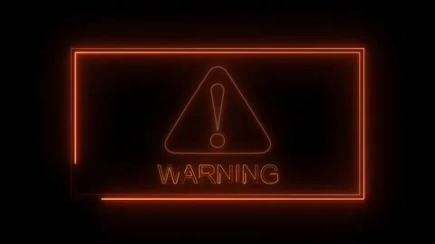 Warning security breach computer hacking warning message hacked Warning symbol Stock Footage 311037181