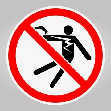 Warning Sign Against Snake Bite Injuries for Safety Awareness and Education Stock Illustration