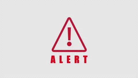 Warning sign animation Stock Footage 293766559