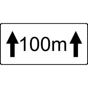 A warning sign. The area of action. Vector image. Stock Illustration