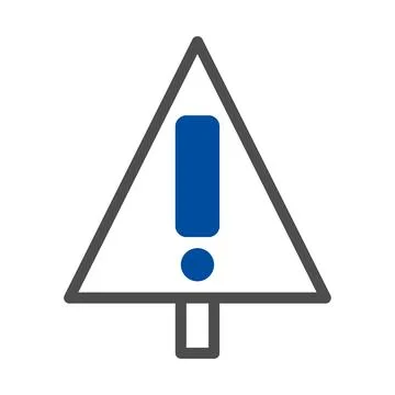 Warning Sign, Attention, Caution, Important Information, Road Sign, Traffic.. Stock Illustration