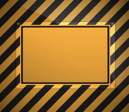 Warning sign background Stock Illustration