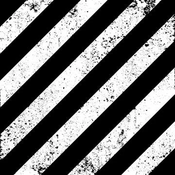 Warning sign with black diagonal lines. Attention, danger or caution symbol Stock Illustration