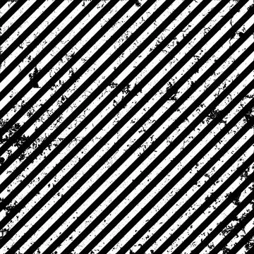 Warning sign with black diagonal lines. Attention, danger or caution symbol Stock Illustration