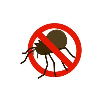 Warning sign with bug icon, isometric 3d style Stock Illustration