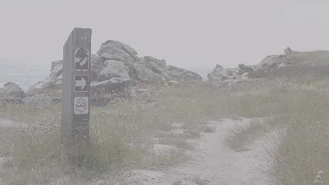 Warning Sign at the Coast - Log 스톡 동영상 85457302