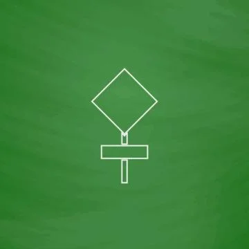 Warning sign computer symbol Stock Illustration