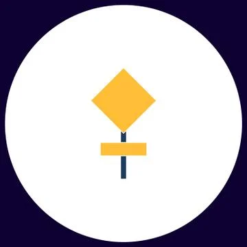 Warning sign computer symbol Stock Illustration