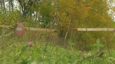 Warning sign entry prohibited Video stock 68633414