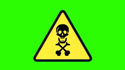 Warning Sign Stock Footage 22942927