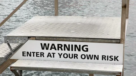 Warning sign Stock Footage 39598124